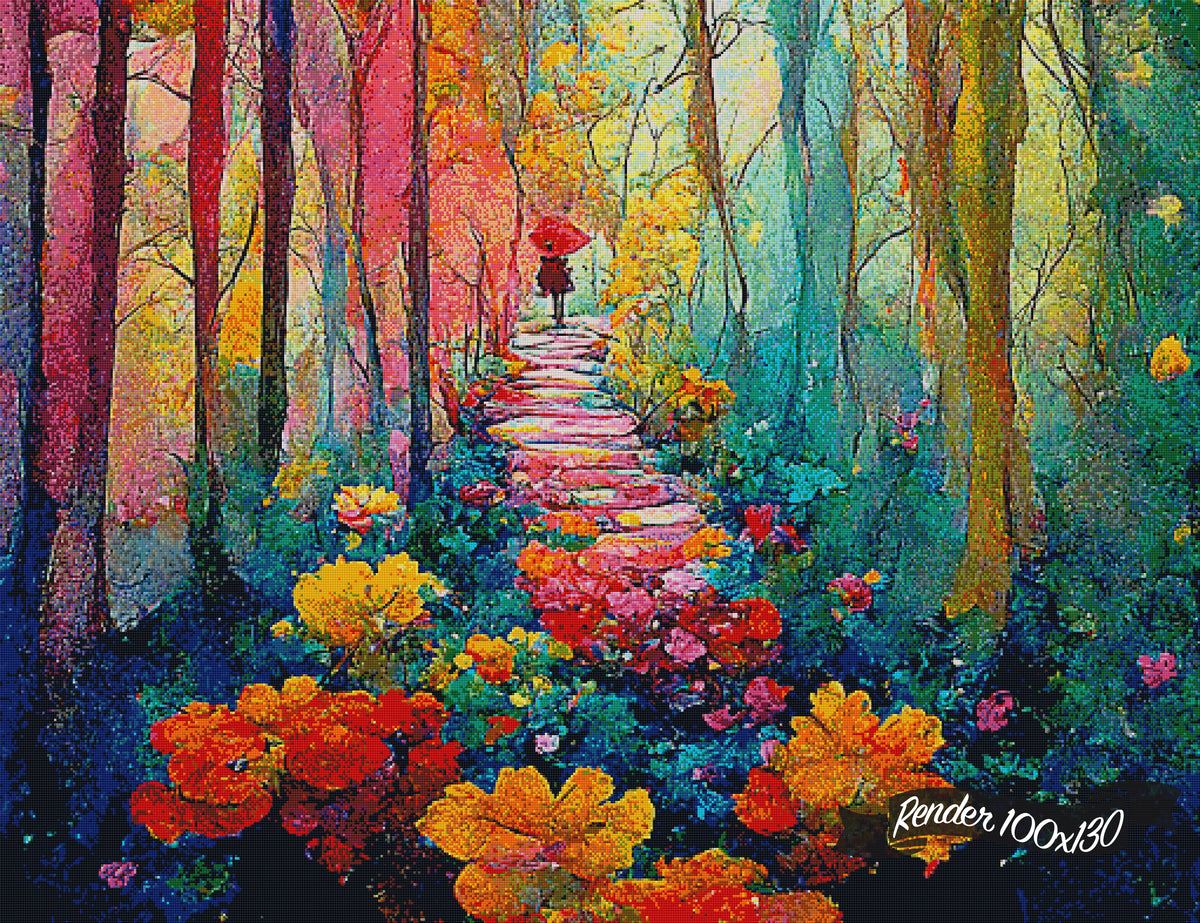 Rainbow Forest ©Hannah @ IterationsCrafts