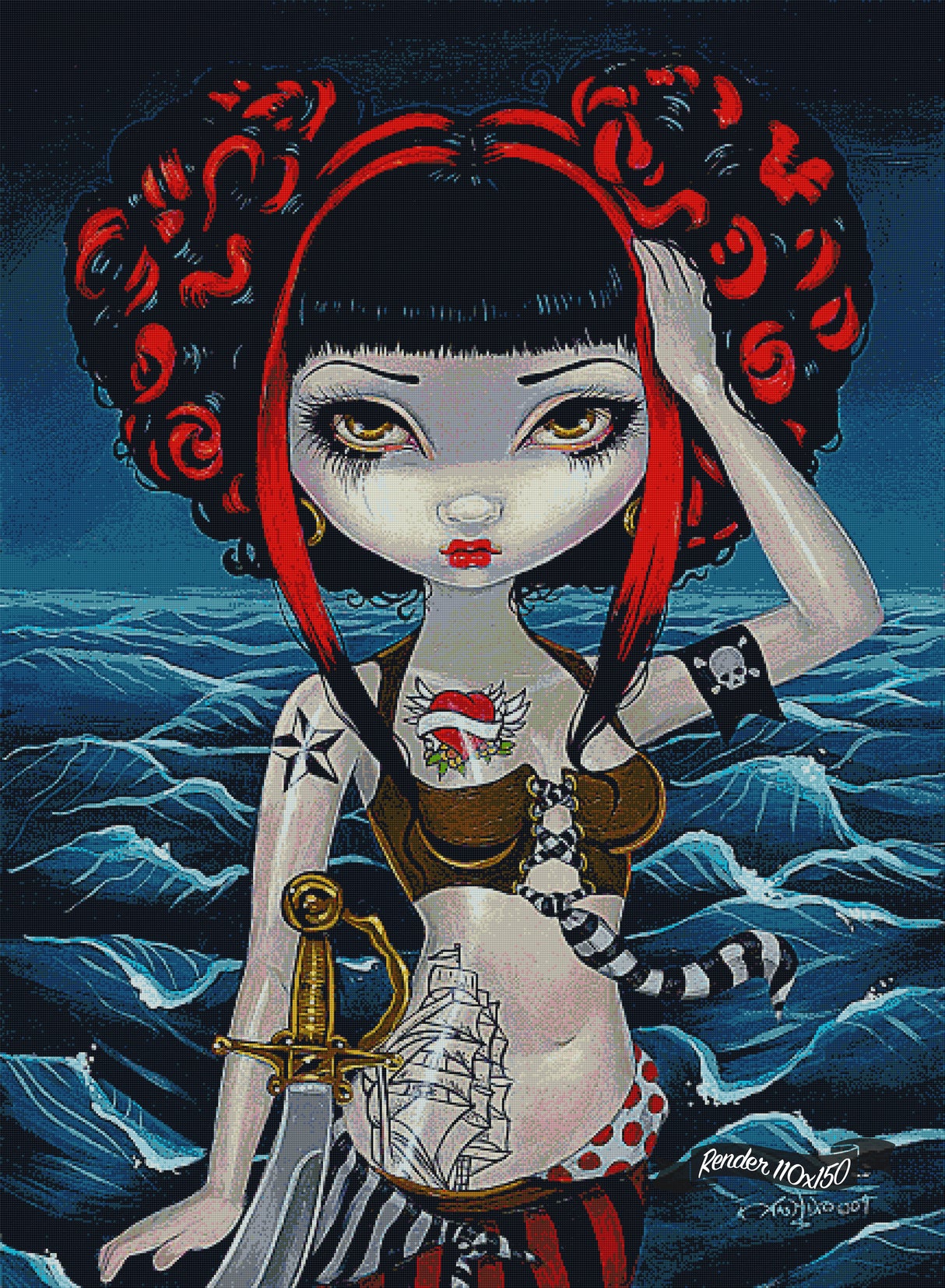 Pretty Pirate Polly ©Jasmine Becket-Griffith