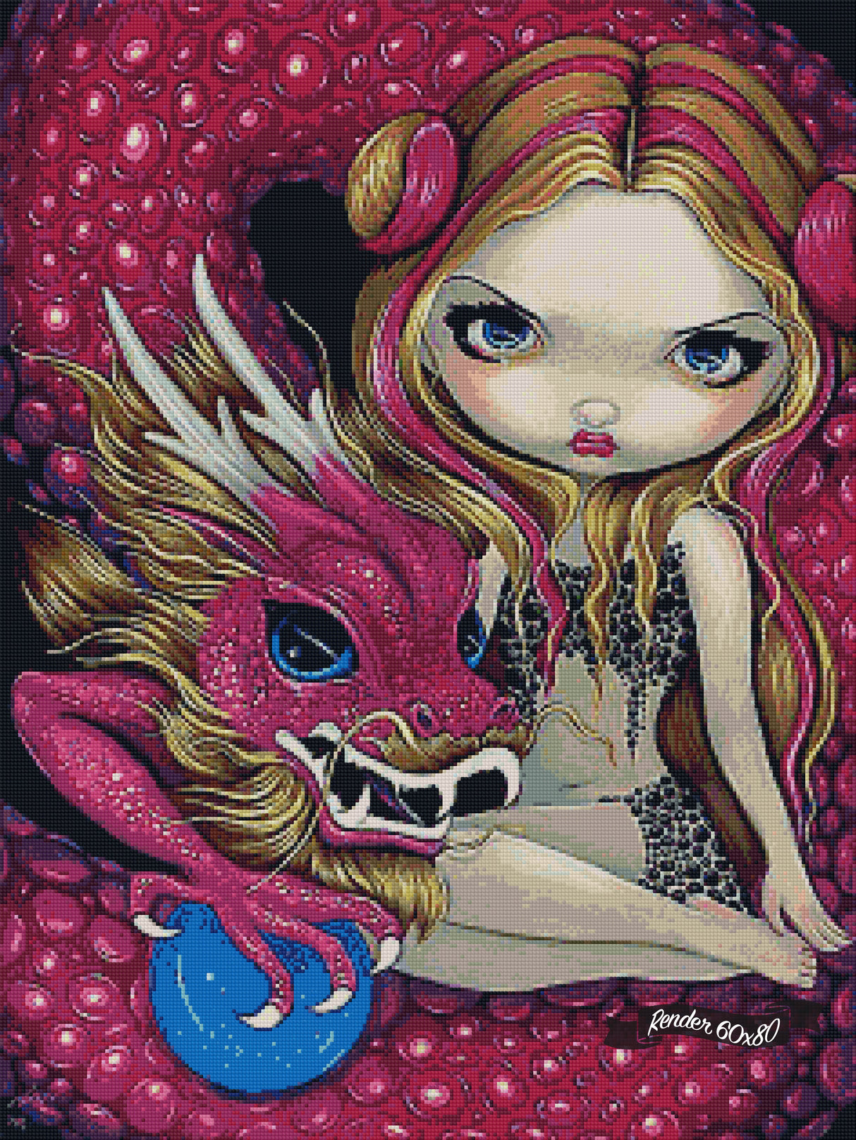 Shimmering Pink Dragon ©Jasmine Becket-Griffith