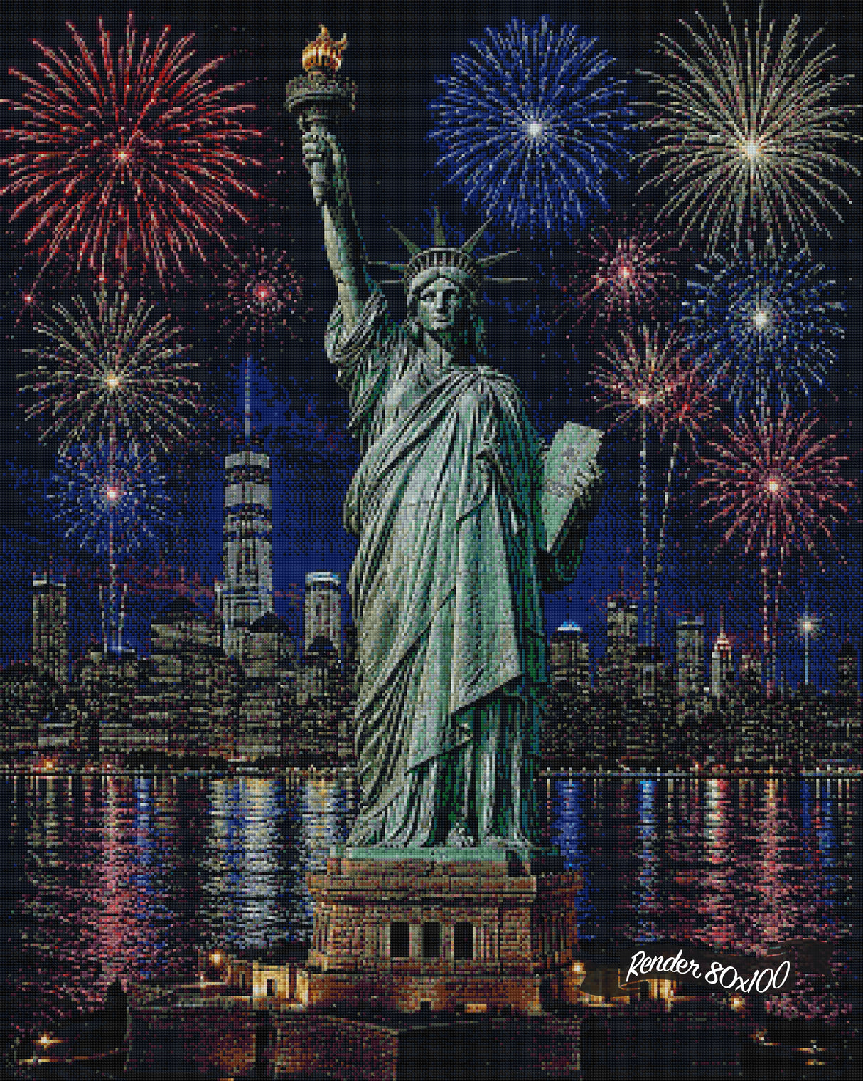 Torch of Freedom ©The One With The Diamond Art