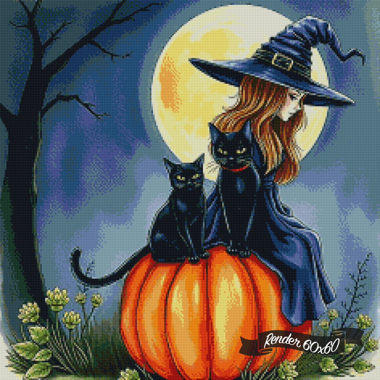 A Witch And Her Familiars ©Melody Millward