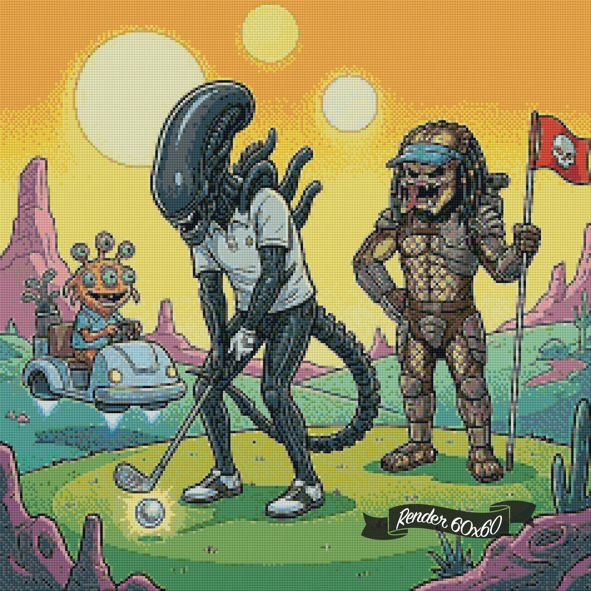 Alien Tee-Off ©Jigsaw Creates