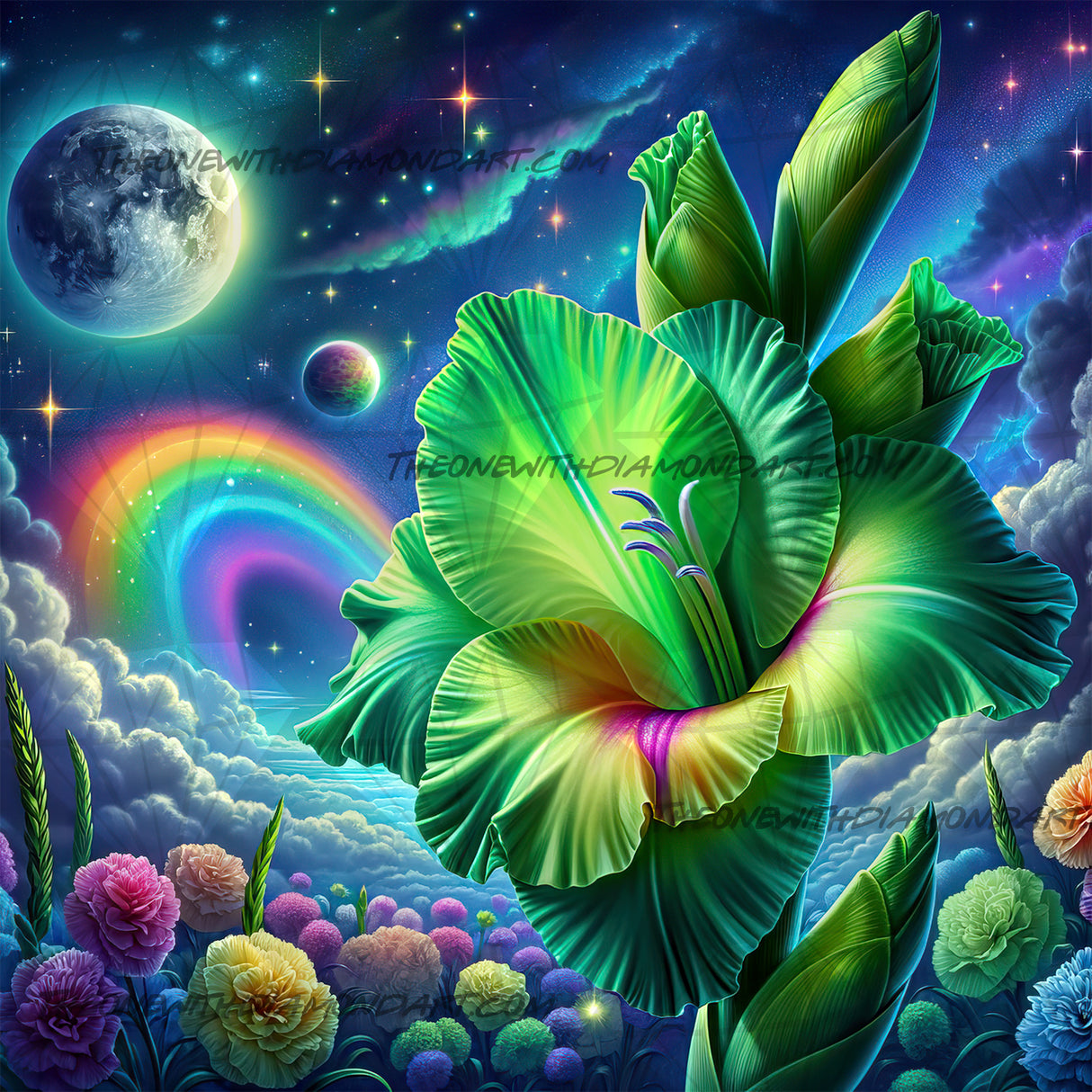 August - Peridot Gladiolus ©Laura @cocomarshmallow_art