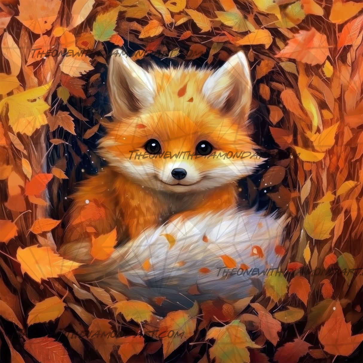 Autumn Day Fox ©Cocomarshmallow Art
