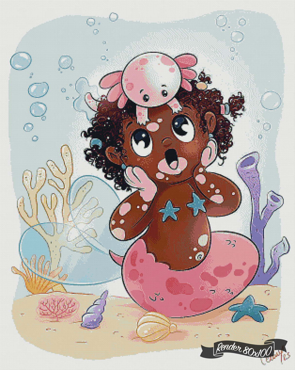 Axolotl Mermay ©Céline Lecomte