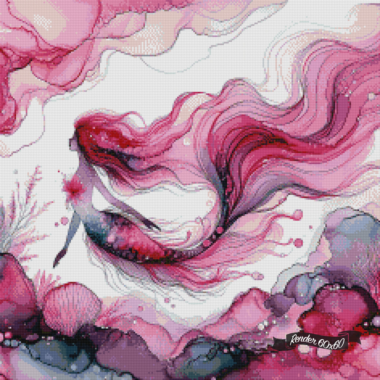 Blushing Mermaid ©Cocomarshmallow Art