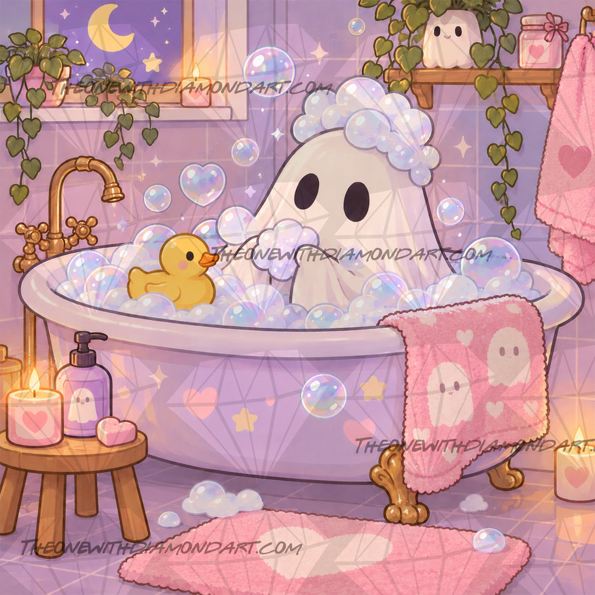 Boo’s Bubble Bath ©The One With The Diamond Art