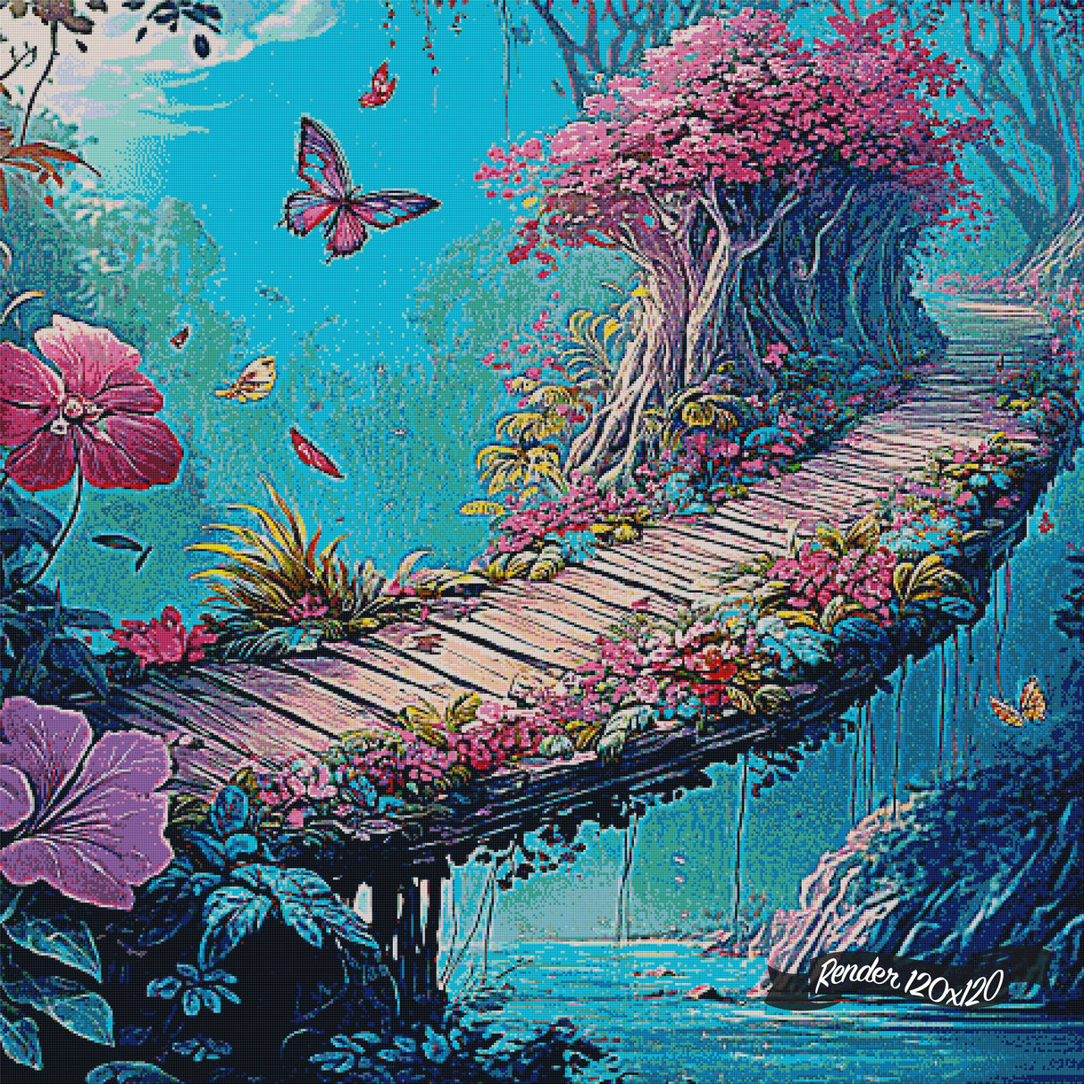 Bridge Of Blossoms ©Cocomarshmallow Art