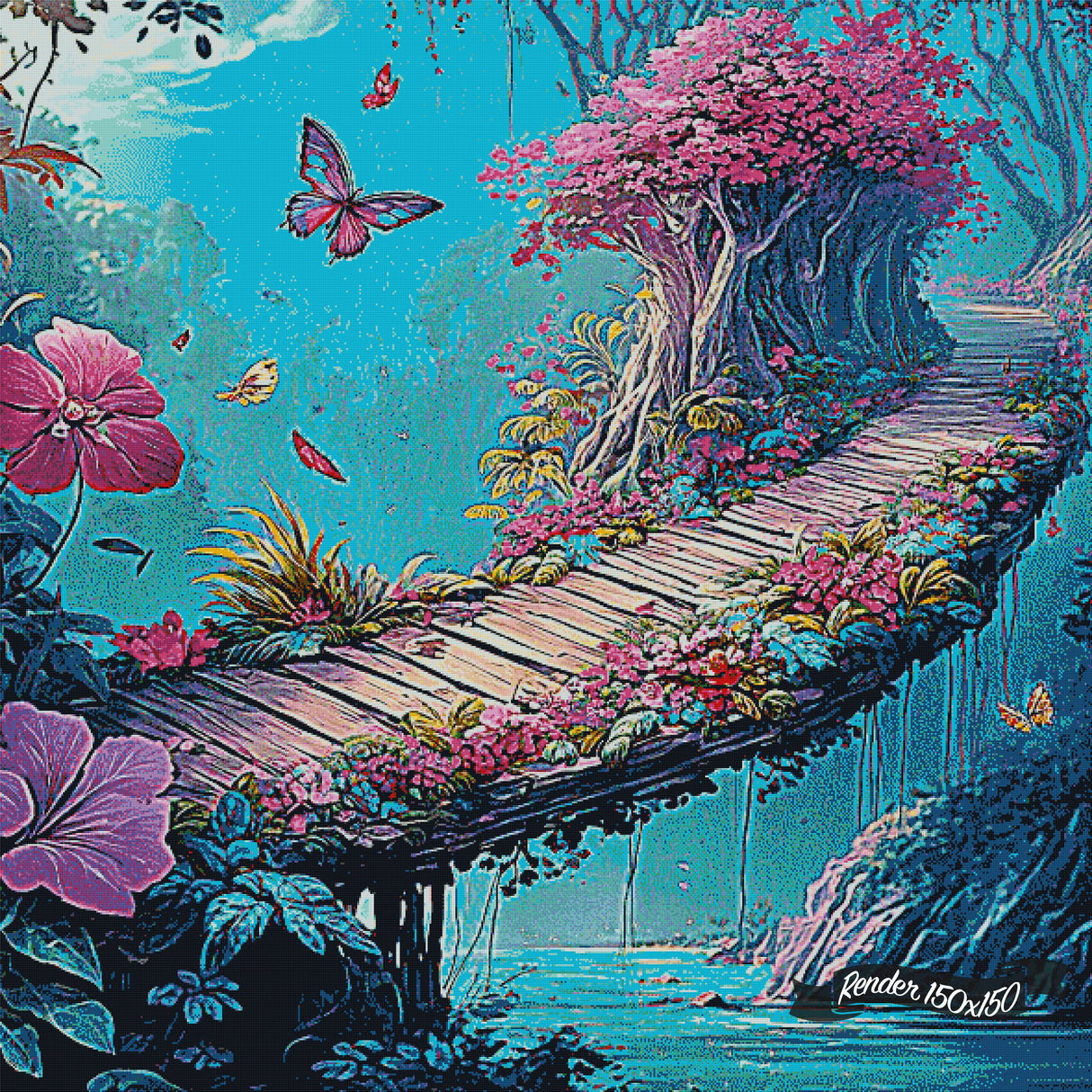 Bridge Of Blossoms ©Cocomarshmallow Art