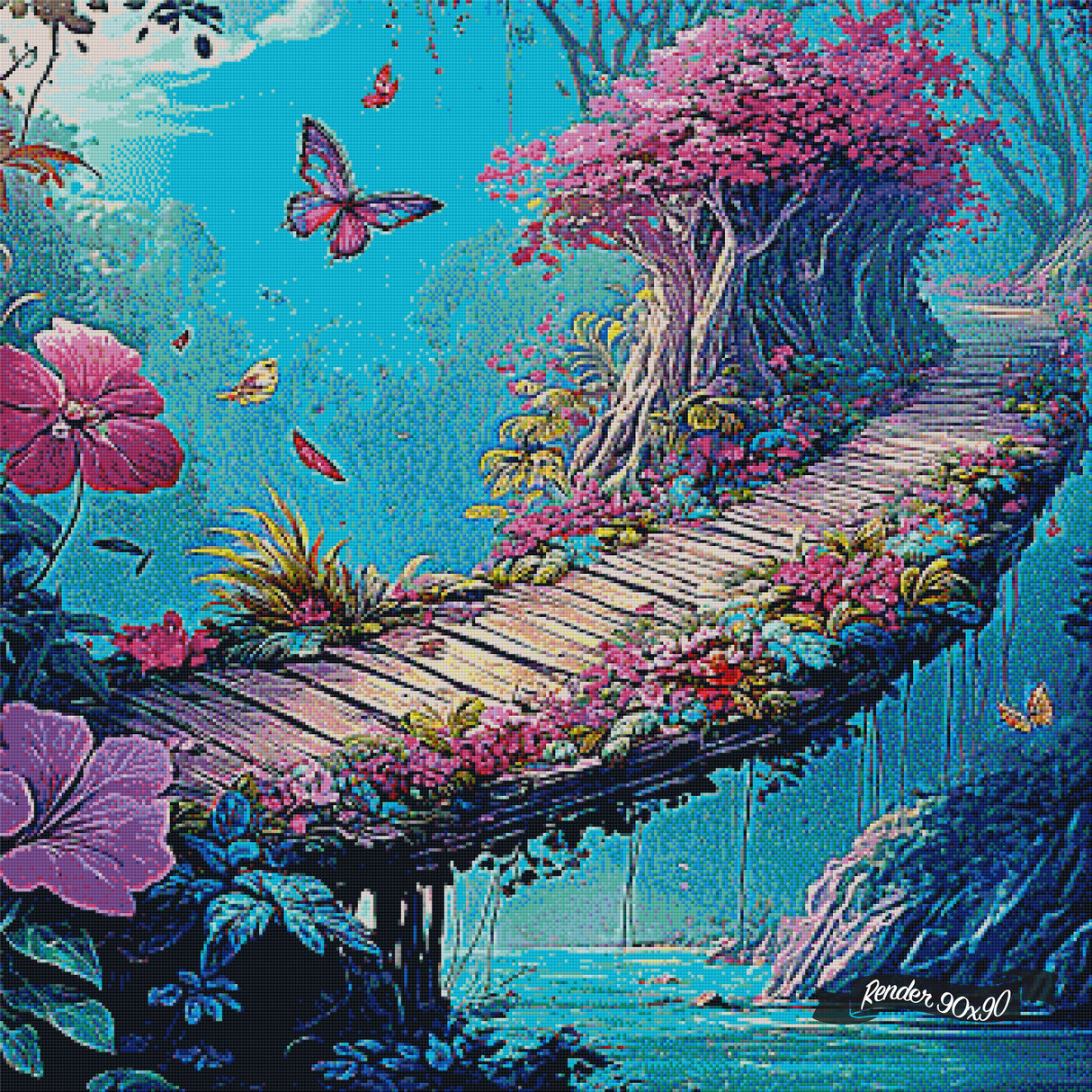 Bridge Of Blossoms ©Cocomarshmallow Art