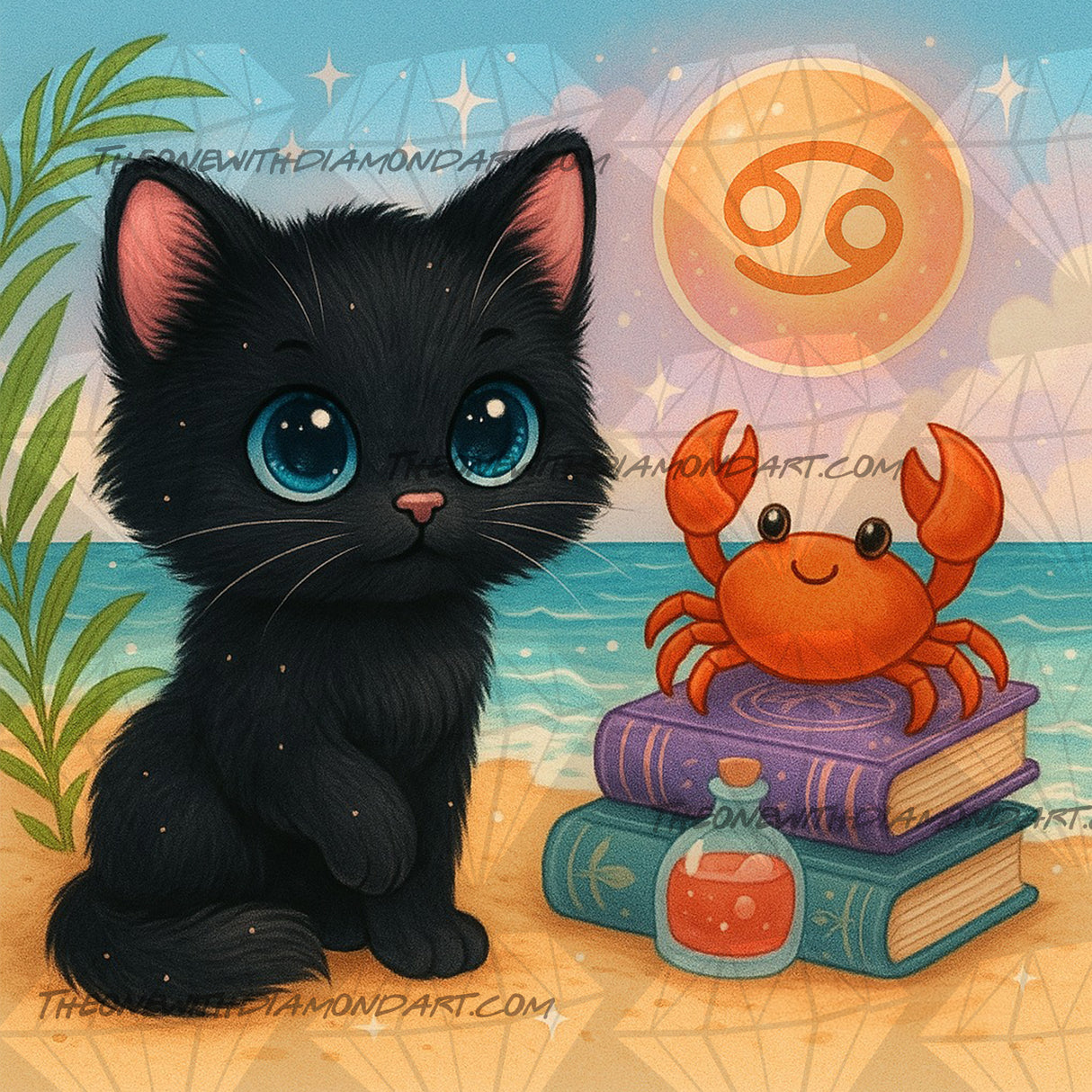 Cancer Kitten ©The One With The Diamond Art