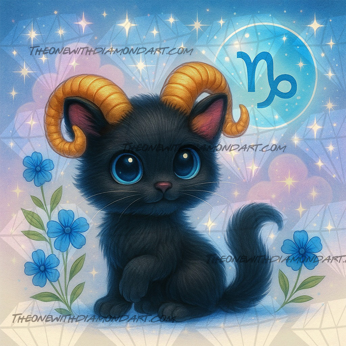 Capricorn Kitten ©The One With The Diamond Art