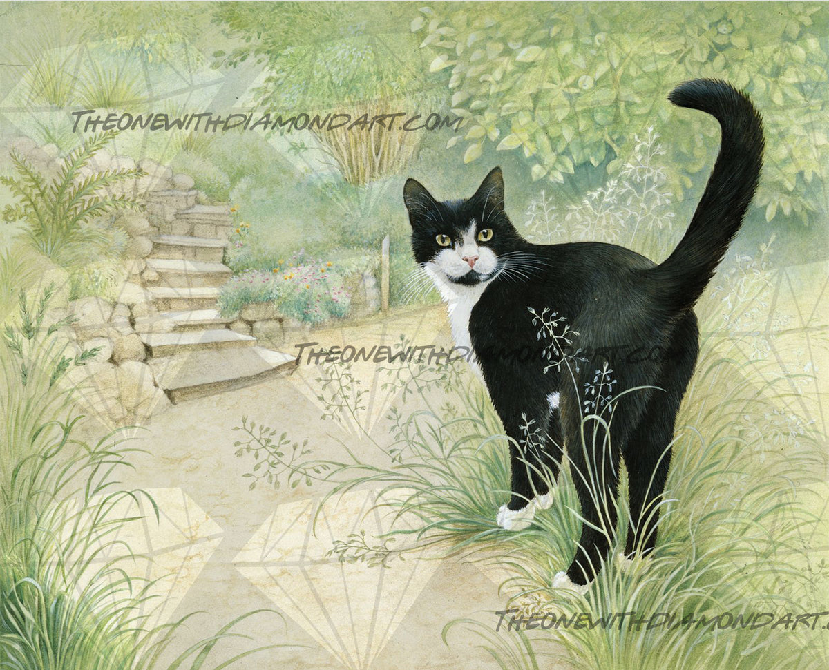 *Paint By Numbers* Chesterton In The Garden ©Ivory Cats