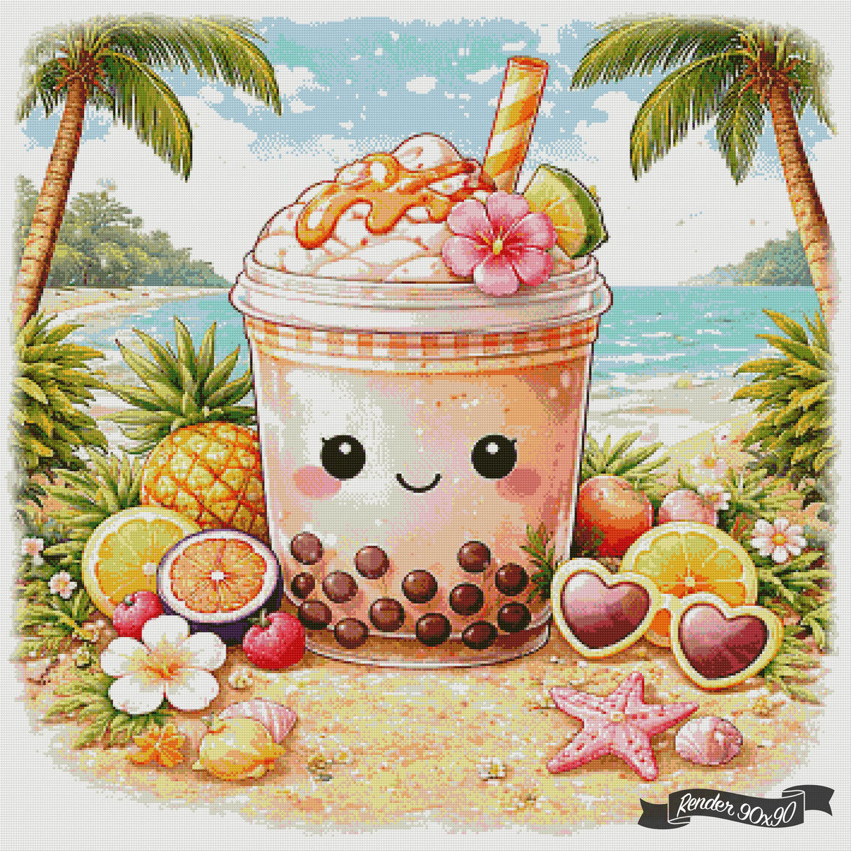 Cozy Cups - August ©The One With The Diamond Art