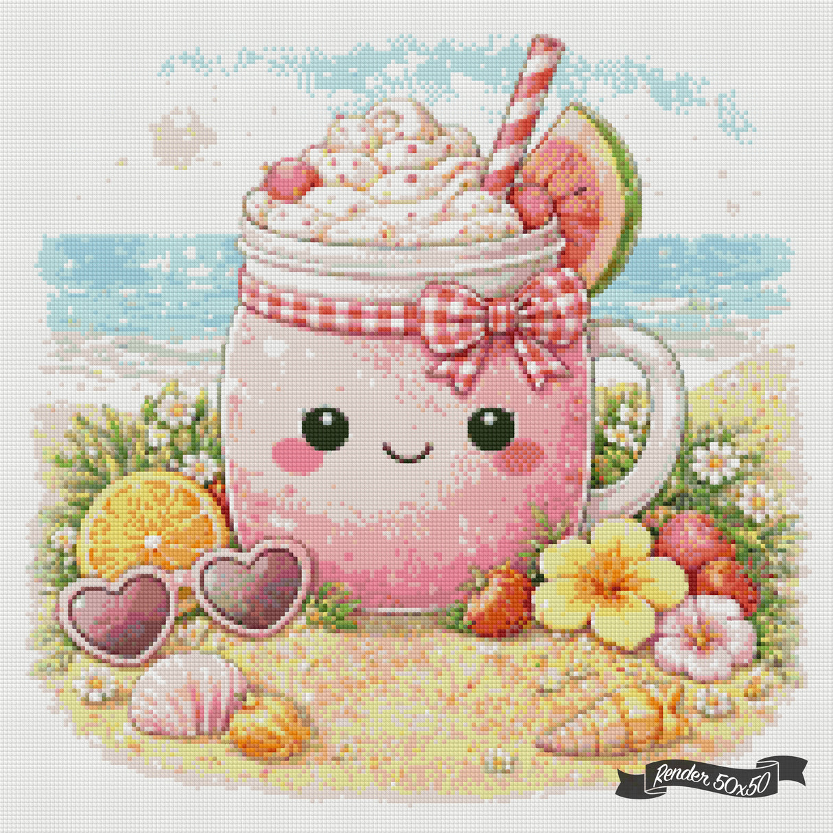 Cozy Cups - July ©The One With The Diamond Art
