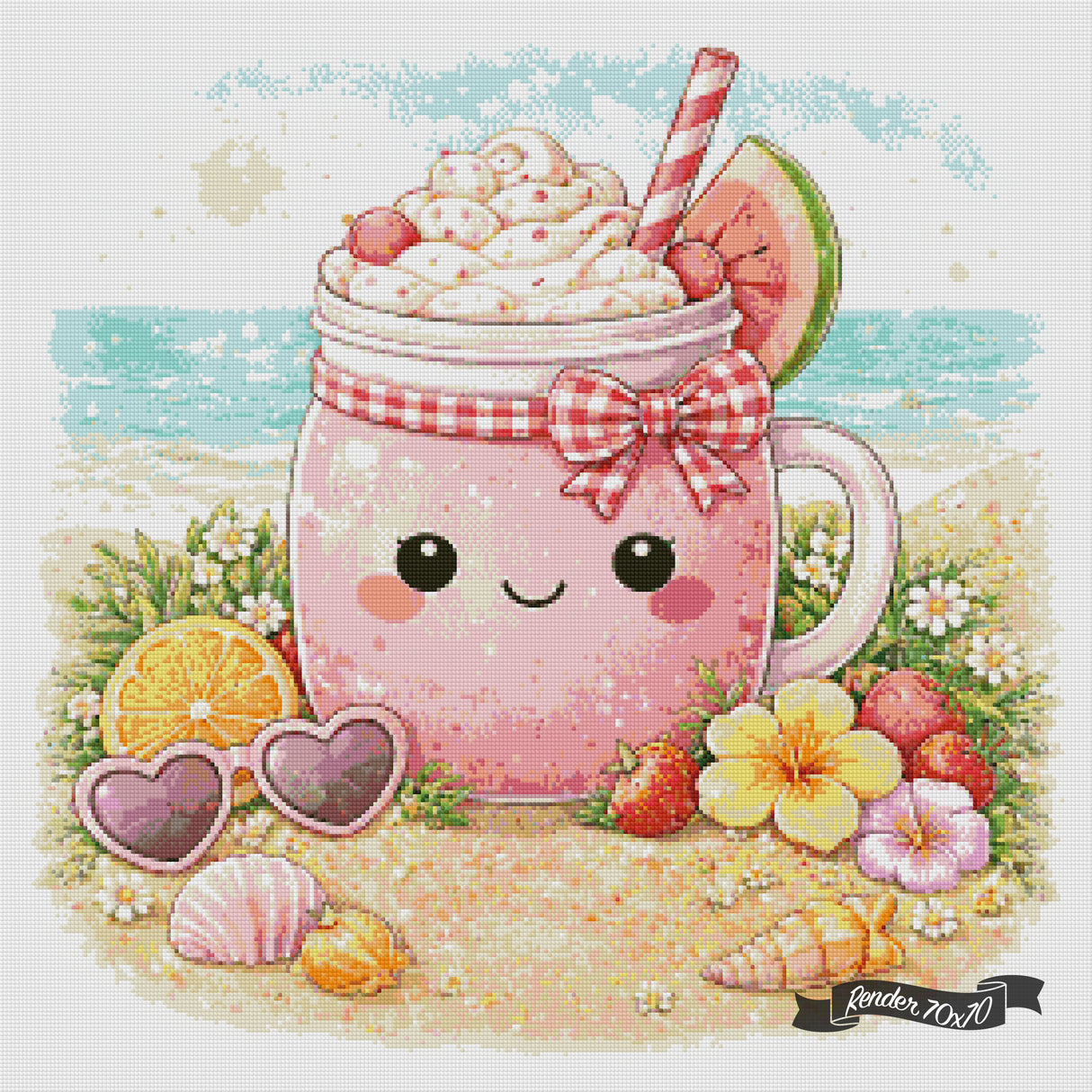 Cozy Cups - July ©The One With The Diamond Art