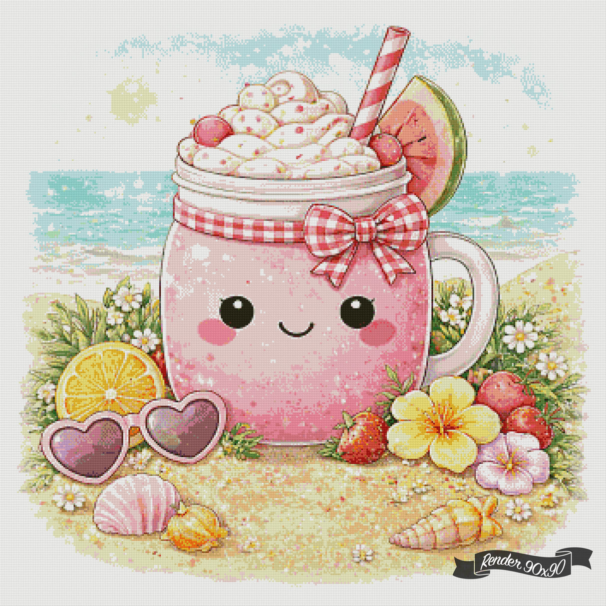 Cozy Cups - July ©The One With The Diamond Art