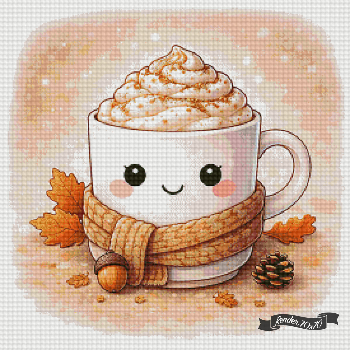 Cozy Cups - November ©The One With The Diamond Art