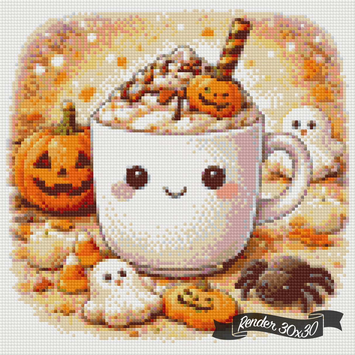 Cozy Cups - October ©The One With The Diamond Art