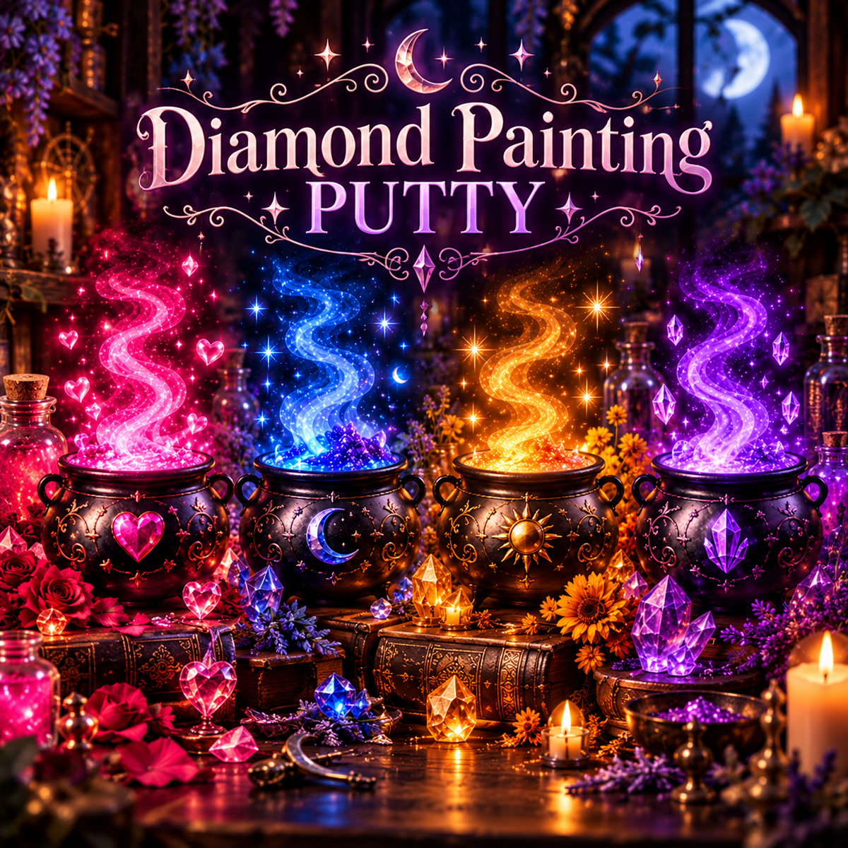 Trick or Treat | Mystery Cauldron Diamond Painting Putty