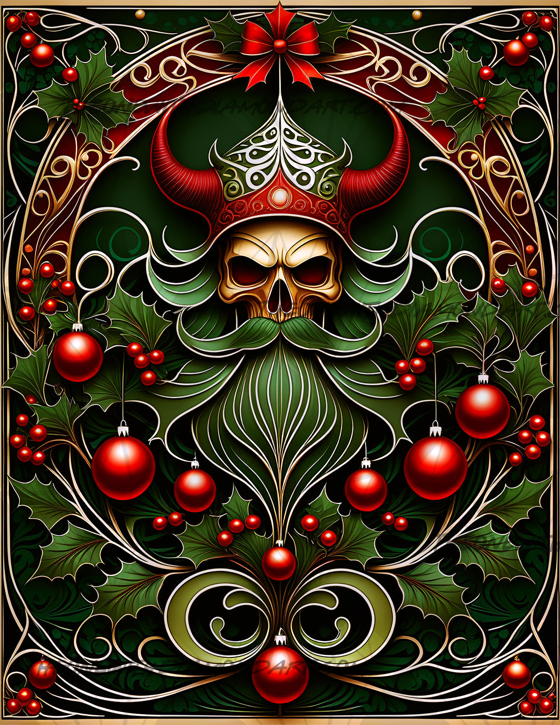 Evil Christmas Art Deco ©CajunBeauty