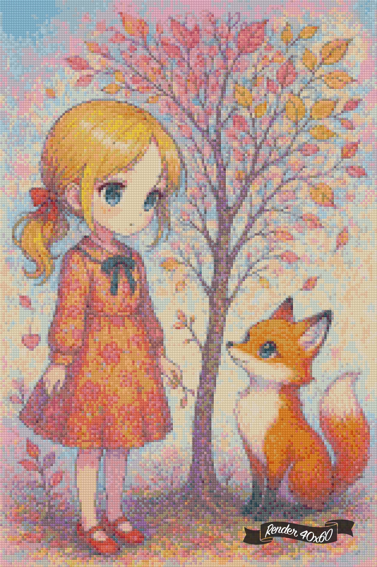 Fox And Frills In Fall ©Diamants et Strass