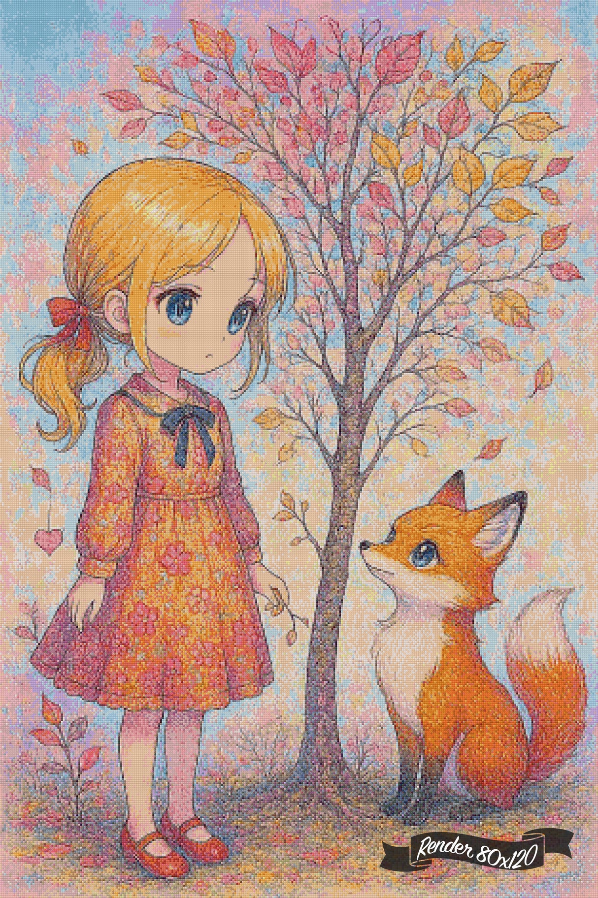 Fox And Frills In Fall ©Diamants et Strass