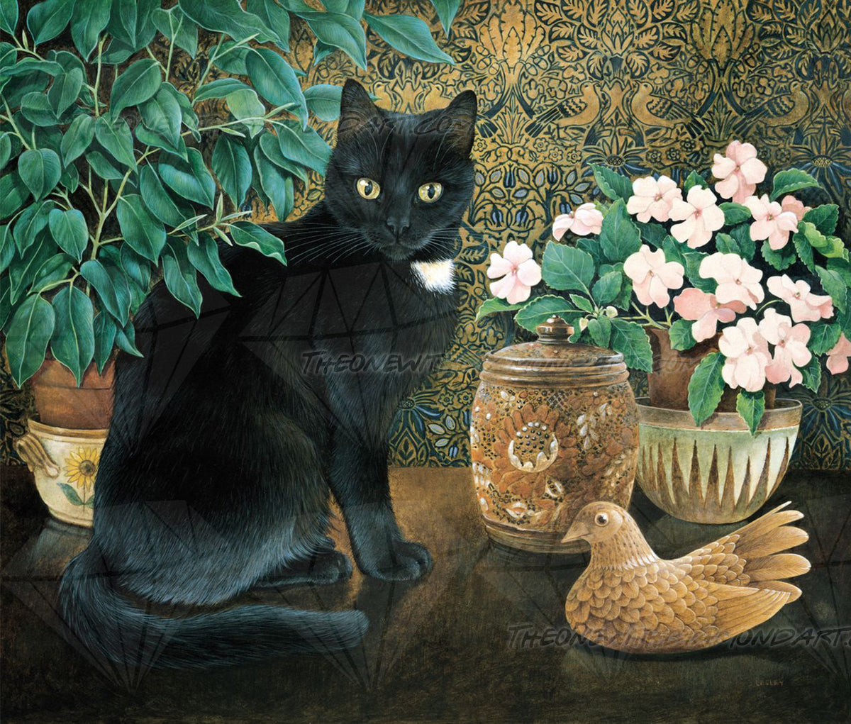 *Paint By Numbers* Gabrielle With Grandfather's Tobacco Jar ©Ivory Cats