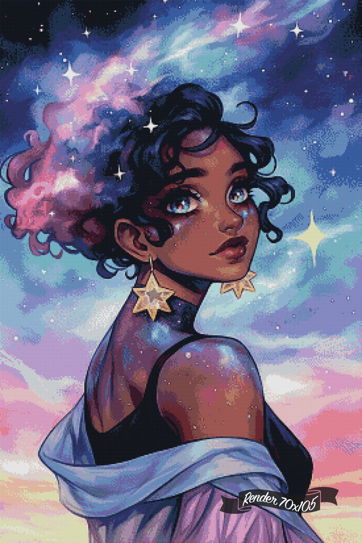 Galaxies Behind Her Eyes ©Shala Jarias