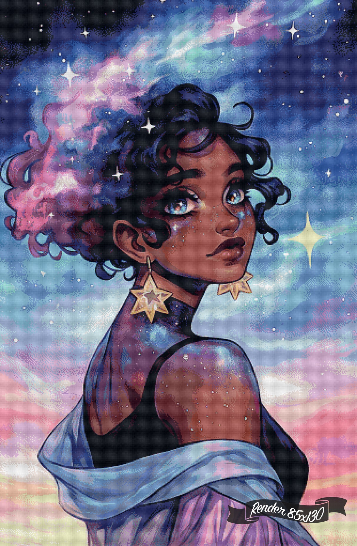 Galaxies Behind Her Eyes ©Shala Jarias