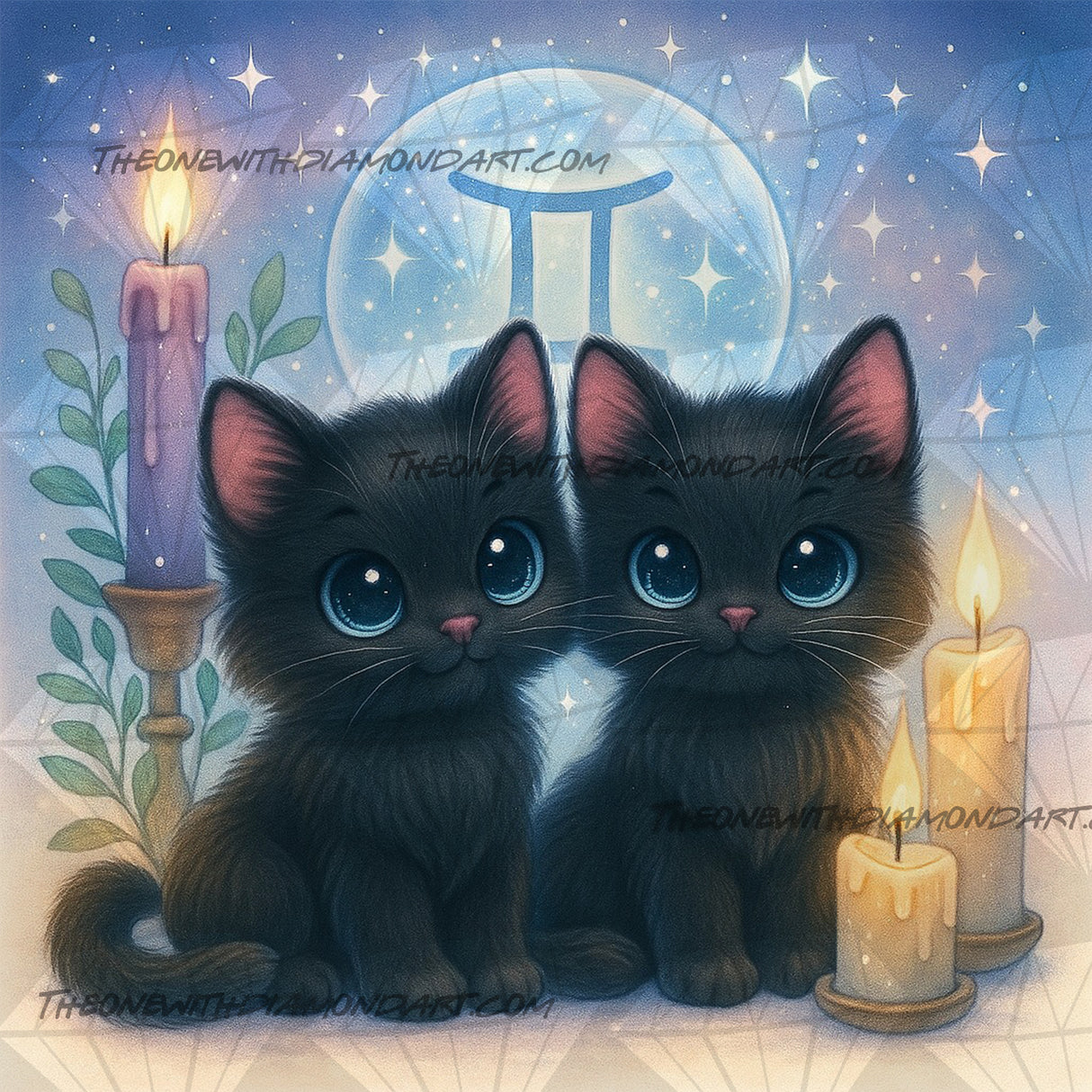 Gemini Kittens ©The One With The Diamond Art
