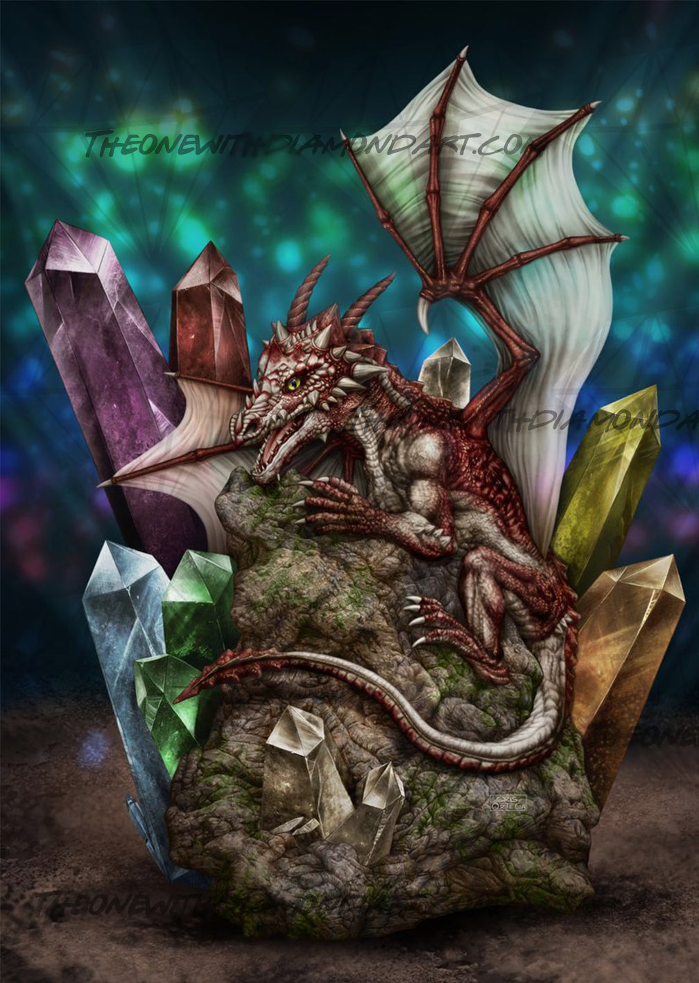 *Hand-Rendered* Gemstone Guardian ©Cris Ortega