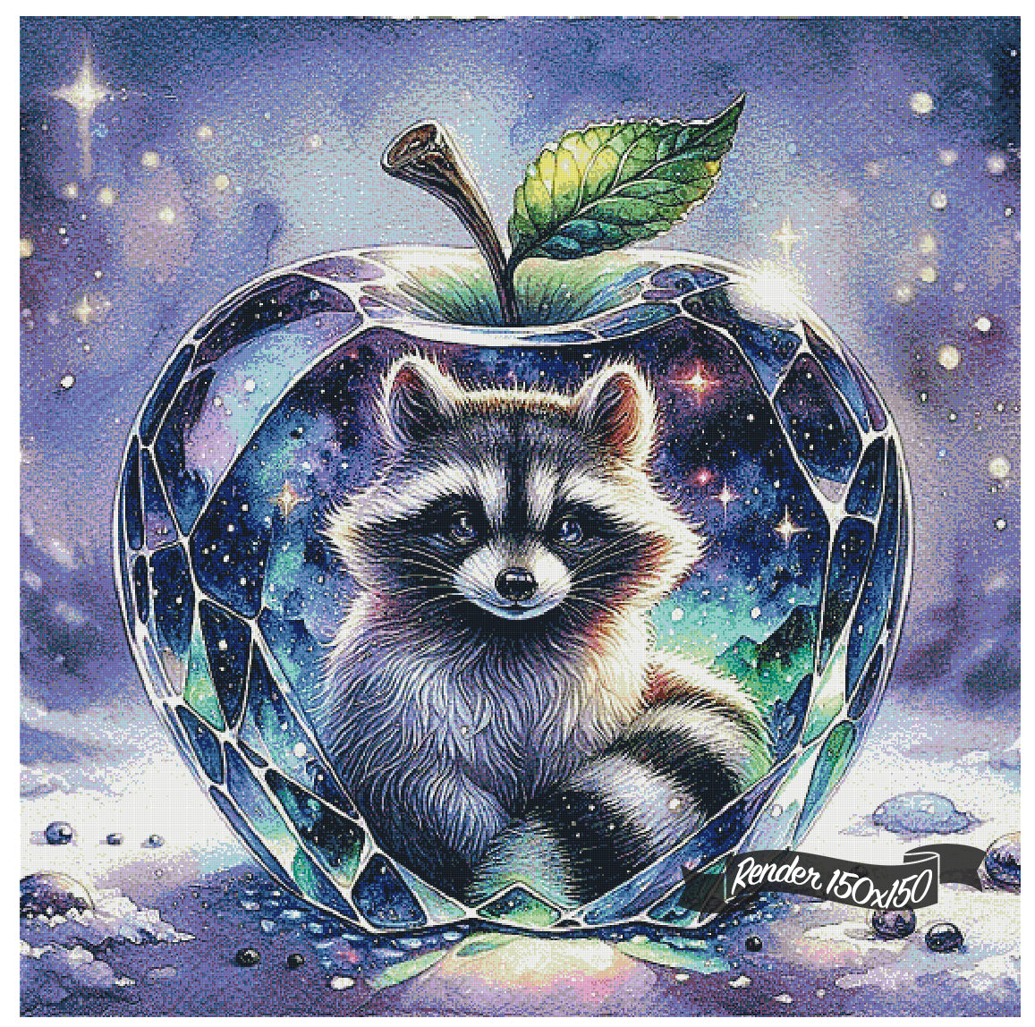 Glass Apple - Raccoon ©Finira
