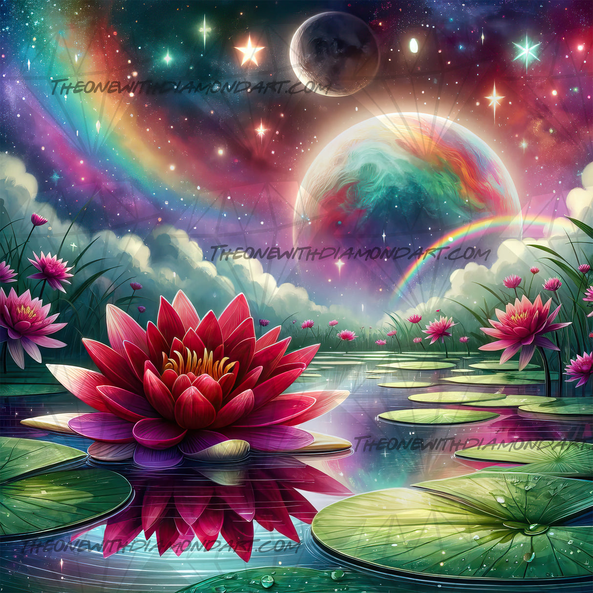 July - Ruby Water Lily ©Laura @cocomarshmallow_art