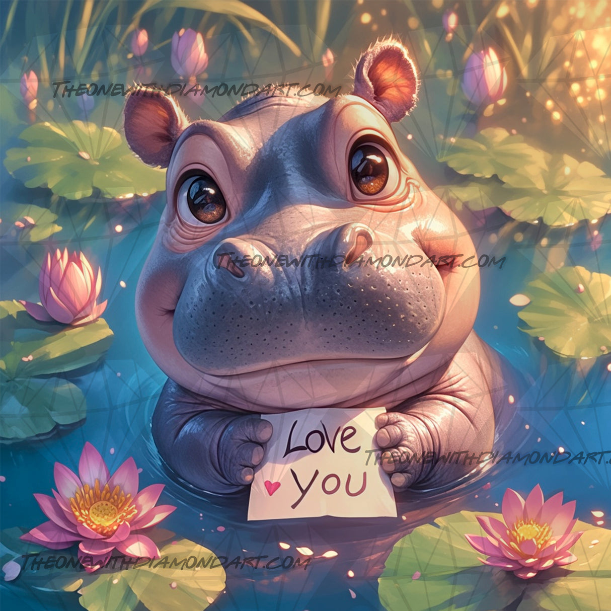 Just A Hippo In Love ©Artifey
