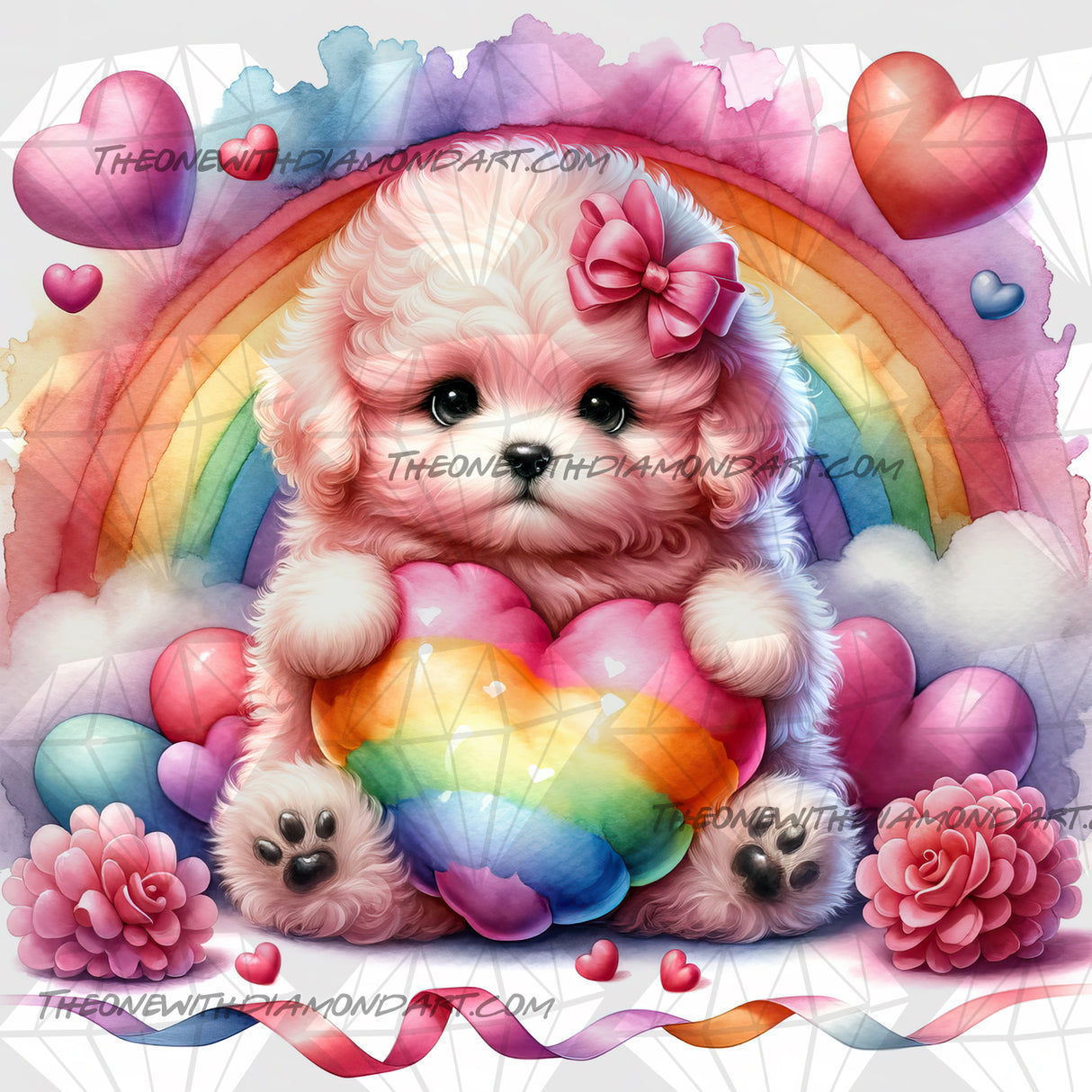 K9 Heart Colours ©Cocomarshmallow Art