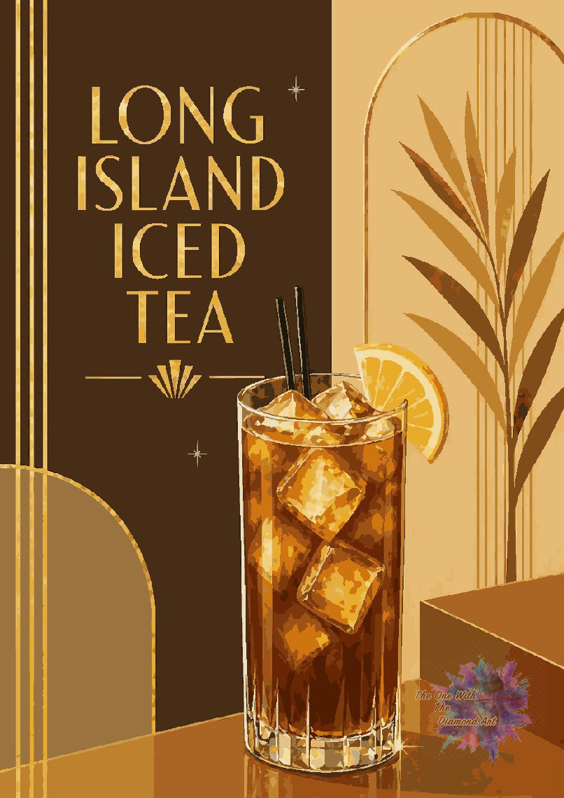 *Paint By Numbers* Cocktail Hour - Long Island Iced Tea ©The One With The Diamond Art