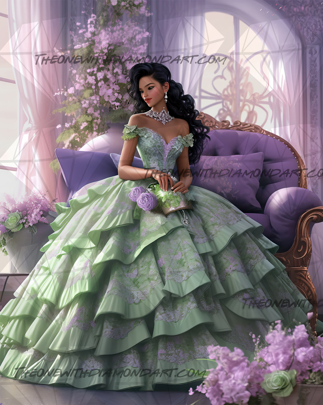 Lady In Green ©Cocomarshmallow Art