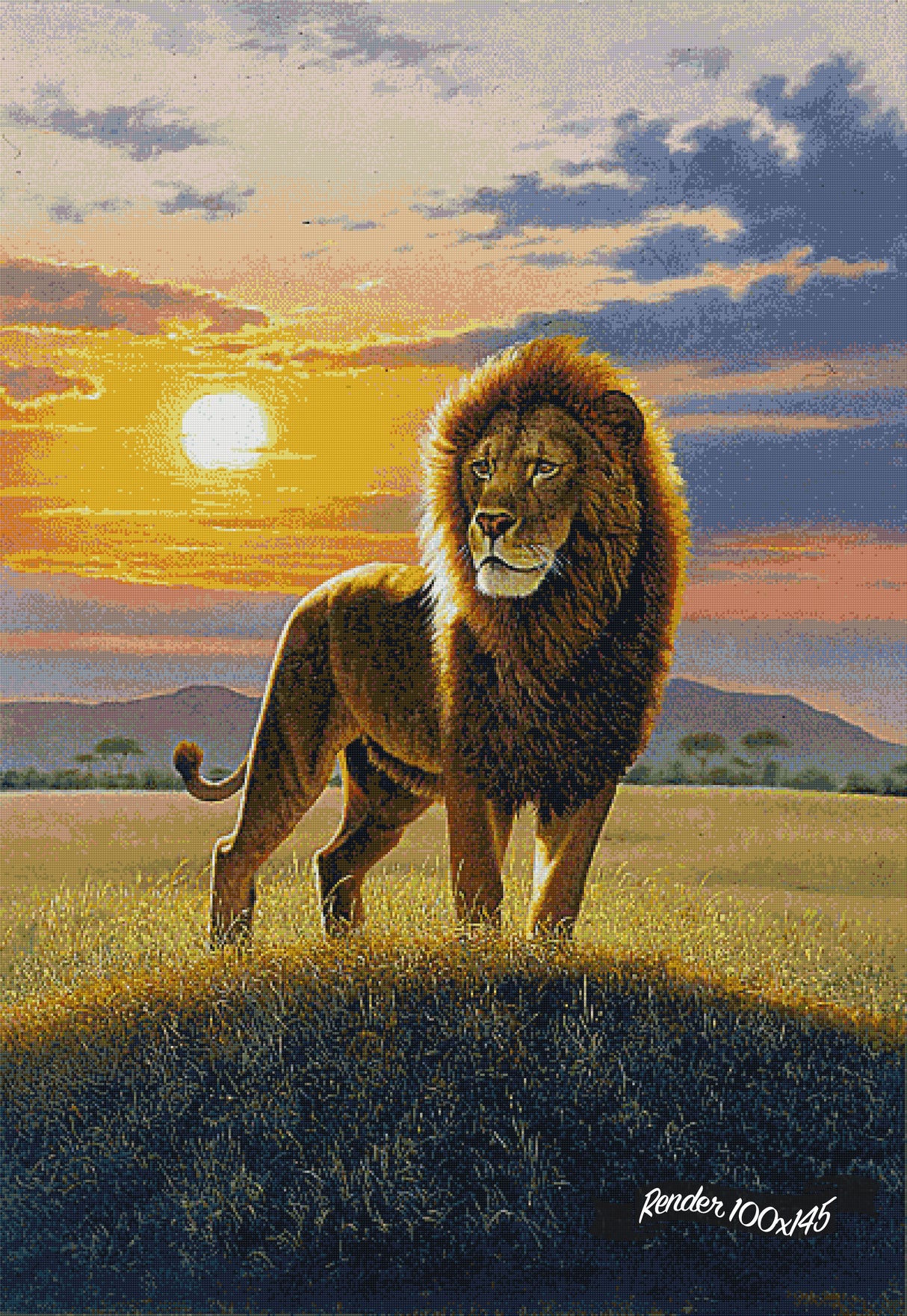 Lion ©Chris Hiett. Licensed by MGL, www.mglart.com