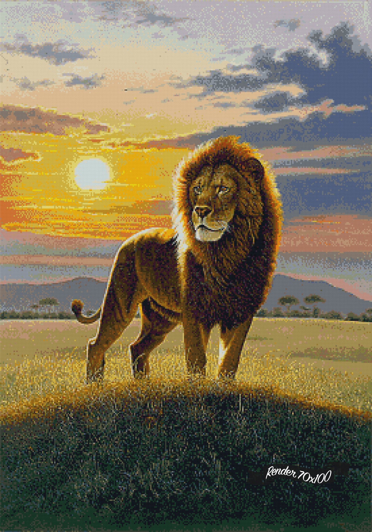 Lion ©Chris Hiett. Licensed by MGL, www.mglart.com