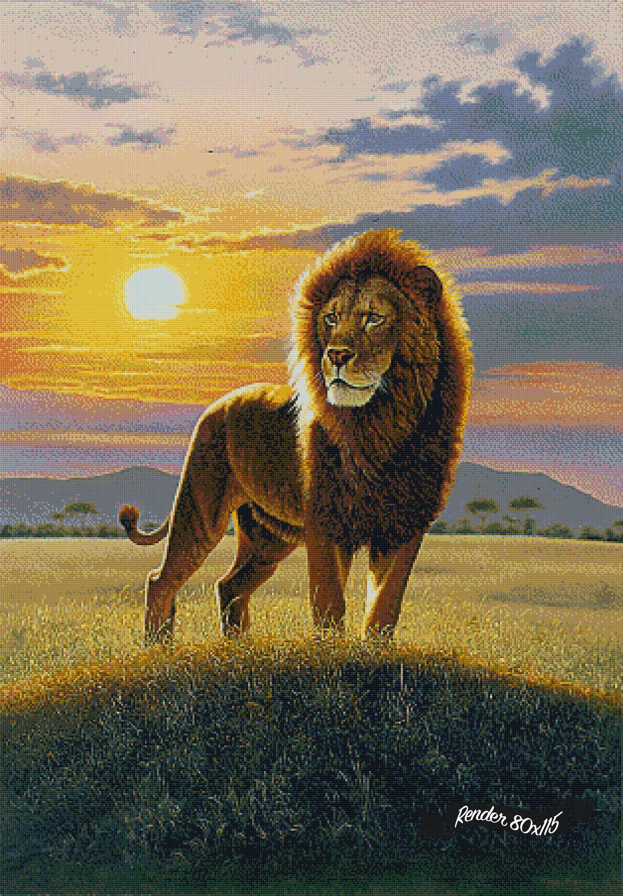 Lion ©Chris Hiett. Licensed by MGL, www.mglart.com