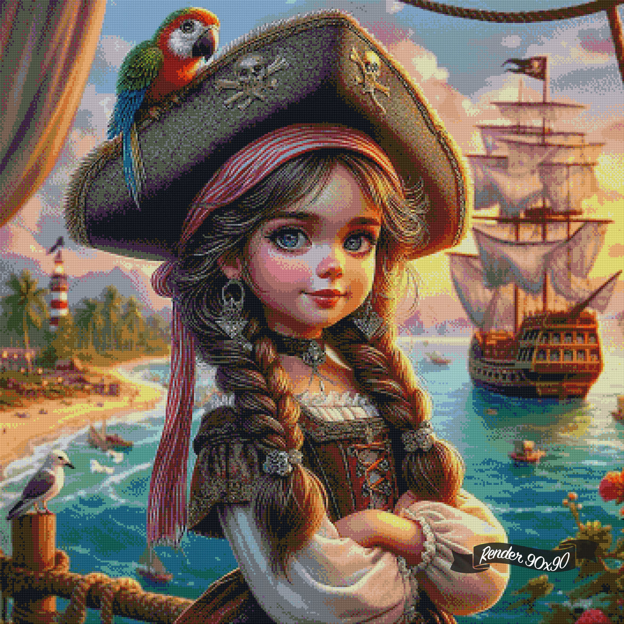 Little Miss Captain ©Morgana Fantasy AI