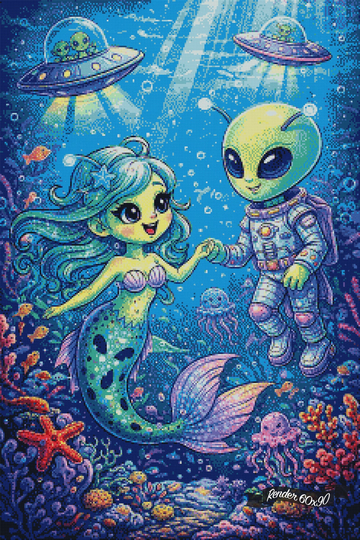 Love from Another Ocean ©The One With The Diamond Art