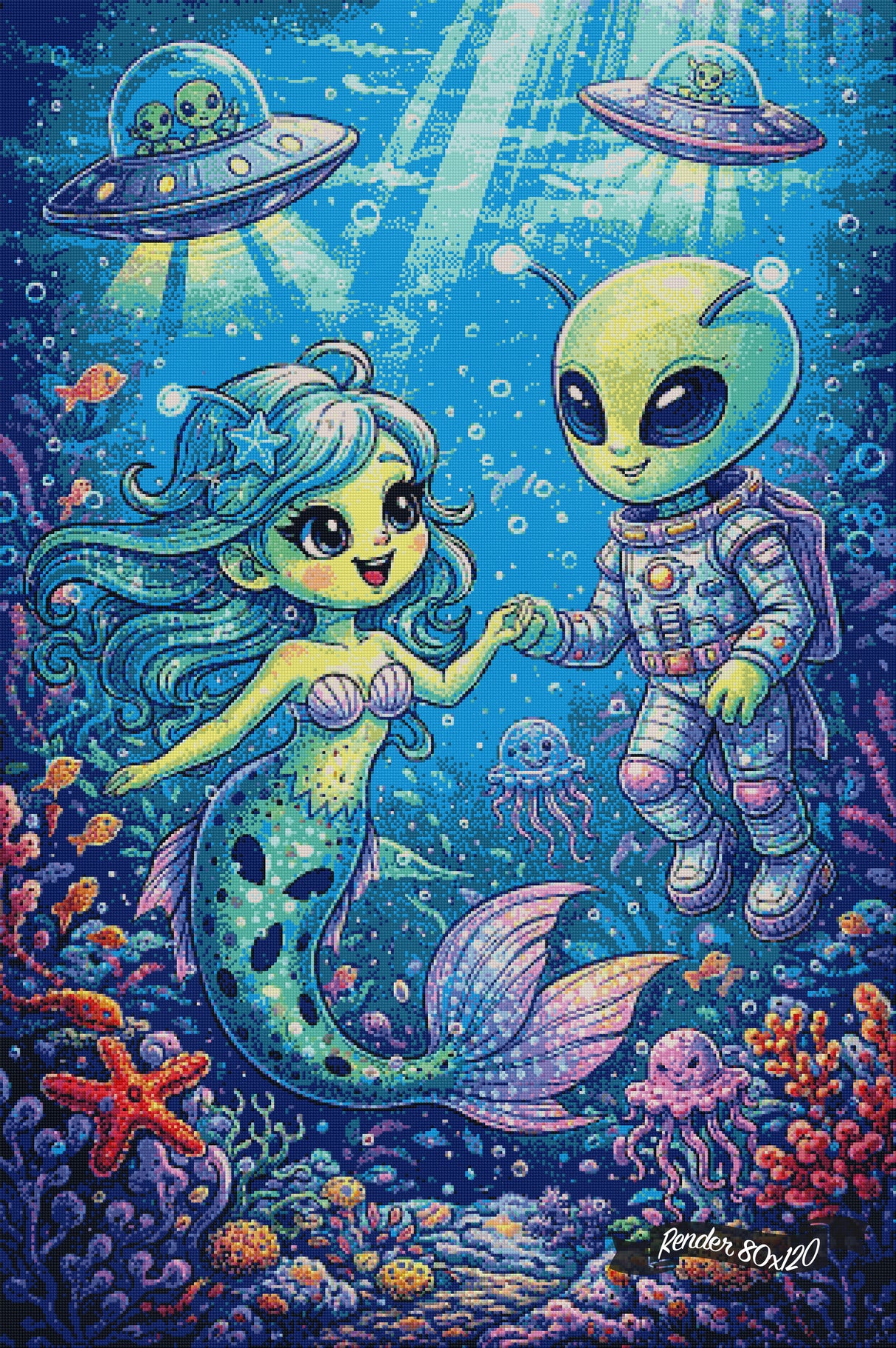 Love from Another Ocean ©The One With The Diamond Art