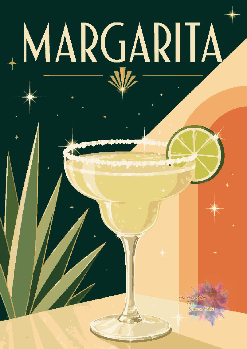 *Paint By Numbers* Cocktail Hour - Margarita ©The One With The Diamond Art