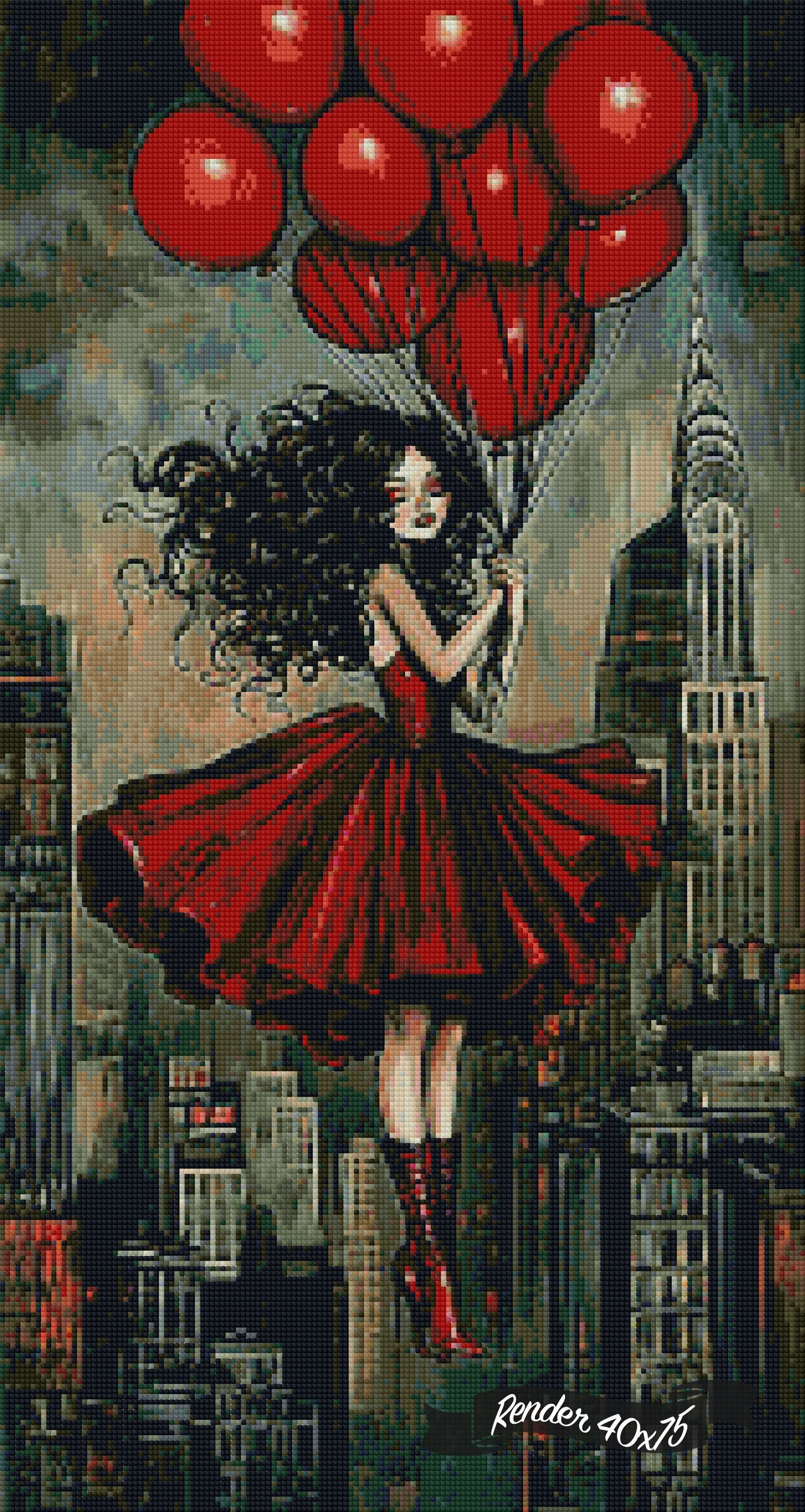 New York In Red ©Cocomarshmallow Art