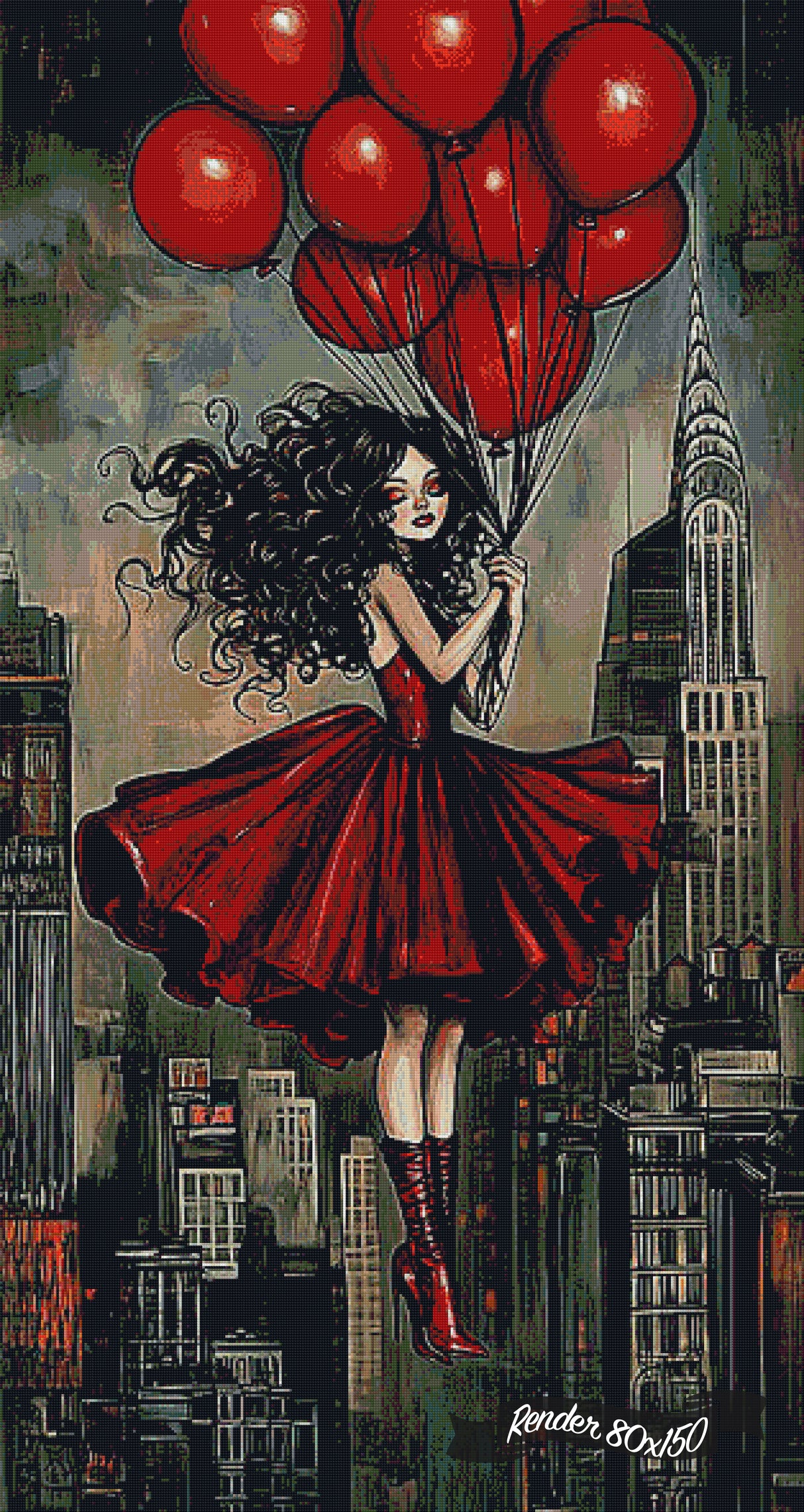 New York In Red ©Cocomarshmallow Art
