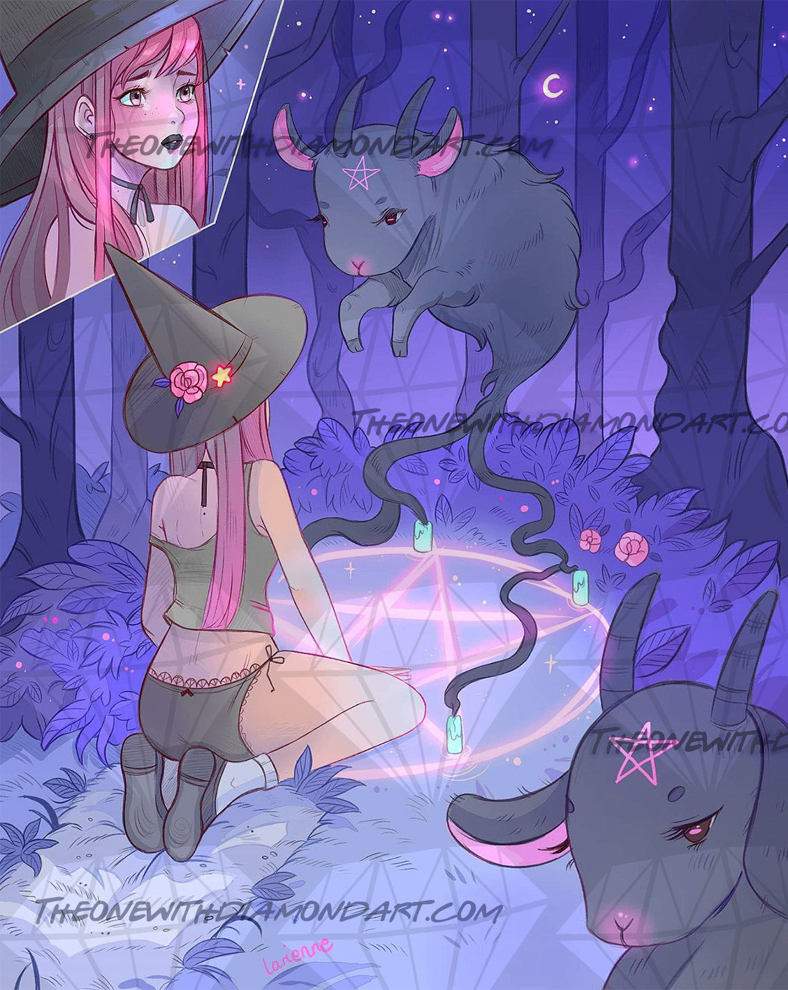 *Hand-Rendered* Night Summoning ©Larienne