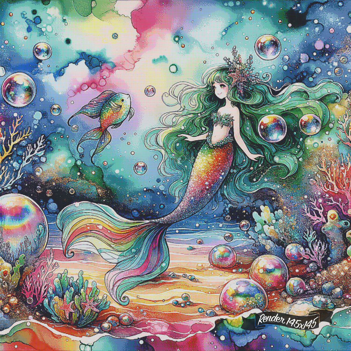 *Crystal* Ocean Friends ©Cocomarshmallow Art