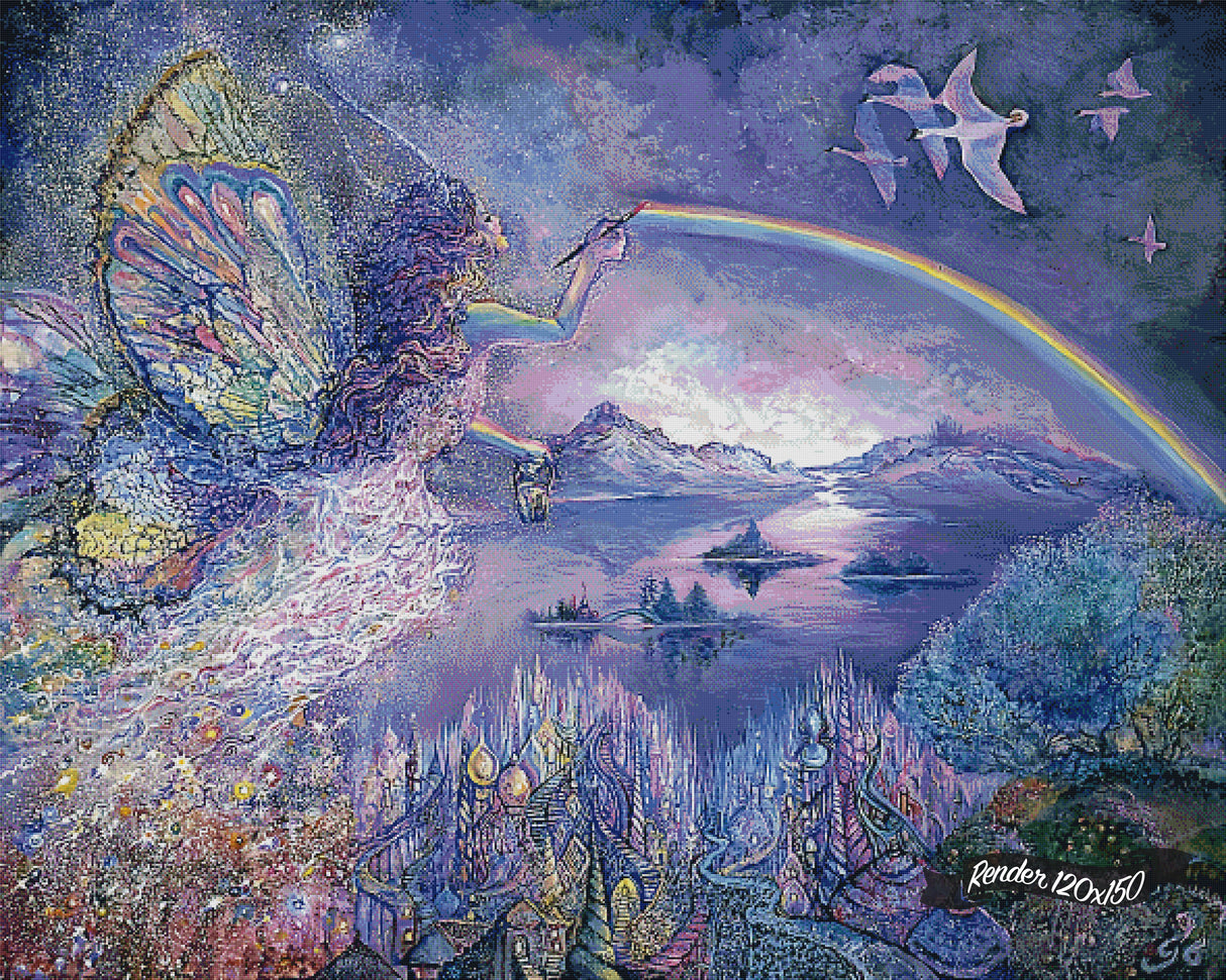 Painting A Rainbow ©Josephine Wall